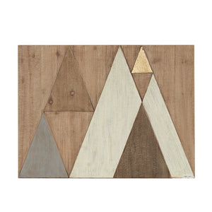 INK+IVY Ranger Industrial Layered Triangles Wood Wall Decor II167-907 Natural