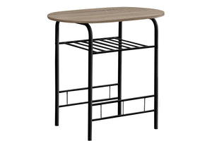 English Elm Dining Small 3-Piece Table Set for Apartments and Nooks — Easy-Clean Laminate Top, Space-Saving Chairs, Modern Design taupe 36 L x 24 W x 6 H B2710P218842