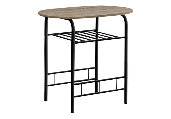 English Elm Dining Small 3-Piece Table Set for Apartments and Nooks — Easy-Clean Laminate Top, Space-Saving Chairs, Modern Design taupe 36 L x 24 W x 6 H B2710P218842