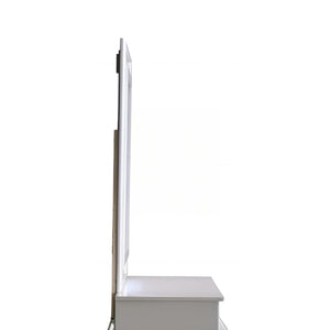 English Elm Verona Pearl White Wall Mirror for Lorana Collection Dresser – Low-Distortion Glass, Lightweight Elegance B078P384071