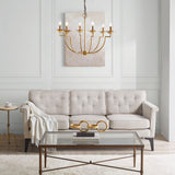 Hampton Hill Savor Traditional 6-Light Traditional Candelabra Styled Chandelier FB150-1163 Gold