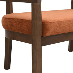 English Elm 47.5" Hand-woven Rattan Loveseat with Open Weave Back and Cushioned Two-seat Comfort N771P381036C