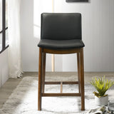 English Elm Ashcroft Furniture - Shannon Counter Chair In Black Vegan Leather