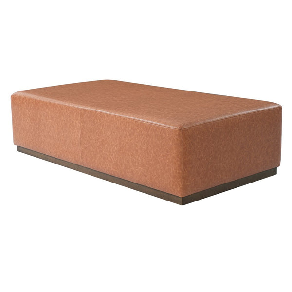 English Elm Multifunctional Pu Leather Ottoman with Rubberwood Legs for Modern Living Rooms N769P350145P