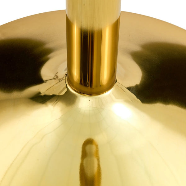 English Elm Table And Chair Set - 35" Round Tempered Glass Dining Table With Gold Metal Base & 4 White Chairs W1151S03703-GIGA