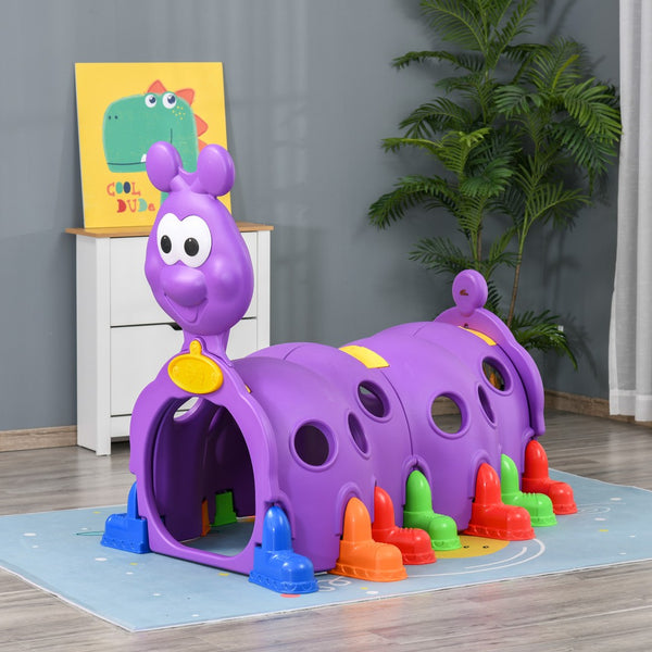 English Elm Qaba Caterpillar Crawl Tunnel Toddler Climbing Structure Hdpe Indoor Outdoor Play W2225P217341