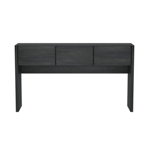 English Elm Linda Console Table Charcoal Gray with 3 Spacious Drawers, Sleek Hardware-Free Front, 60" L Modern Storage B365P398091