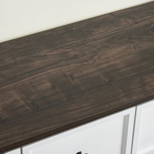 English Elm 6 Drawer Dresser with Wood Grain Finish, Anti-Tip, Smooth Metal Rails & Modern Handles 45.67"L x20.67"W W2275P149783