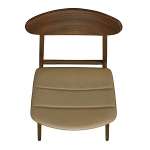 English Elm Christopher Knight Home® - DINING Chair Set of 2 Mid-Century Rubberwood Frame with PU Upholstery, Sleek Lightweight Design Brown N771P298839W