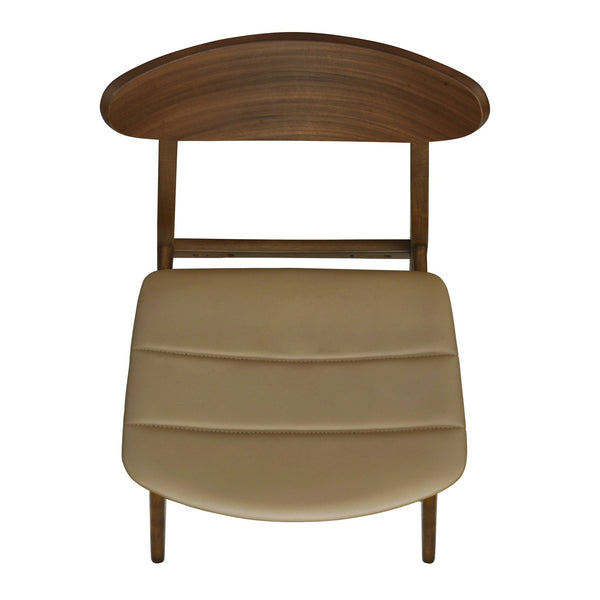 English Elm Christopher Knight Home® - DINING Chair Set of 2 Mid-Century Rubberwood Frame with PU Upholstery, Sleek Lightweight Design Brown N771P298839W