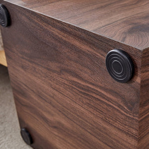 English Elm 16*16*16 Inch Walnut Grain Mdf Cube Side Table Ready to Use Living Room Accent W1151P231617