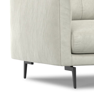 English Elm Stevens 60 Inch Loveseat - Luxurious Eco-Friendly Leather Seating For Compact Spaces, Easy Care B136P364285-GIGA