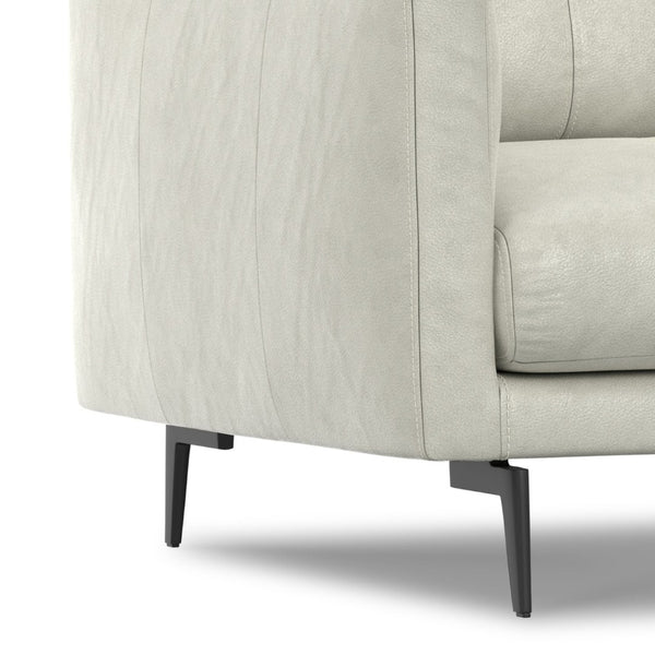 English Elm Stevens 60 Inch Loveseat - Luxurious Eco-Friendly Leather Seating For Compact Spaces, Easy Care B136P364285-GIGA