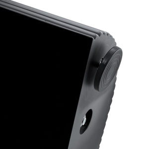 English Elm Table Set: Modern 67" Black Wood Grain Dining Table With 6 Comfortable Techno-Fabric Chairs, Durable Design W1151S04152-GIGA