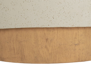Sunpan Patras Coffee Table - Sculptural Concrete Design with Textured Top for Indoor & Outdoor Elegance