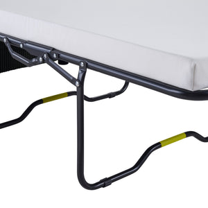 English Elm Twin Convertible Sofa Bed with Foldable Side Table, USB Ports, Storage Pocket & Lumbar Pillows for Small Spaces Black N719S002030B