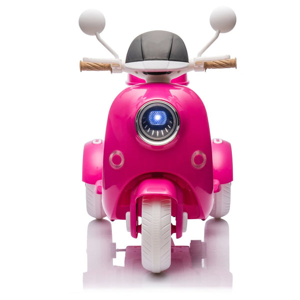 English Elm 12v Dual Motor Two Seater Kids Electric Motorcycle with Bluetooth Led and Foldable Adult Seat W1578P283697