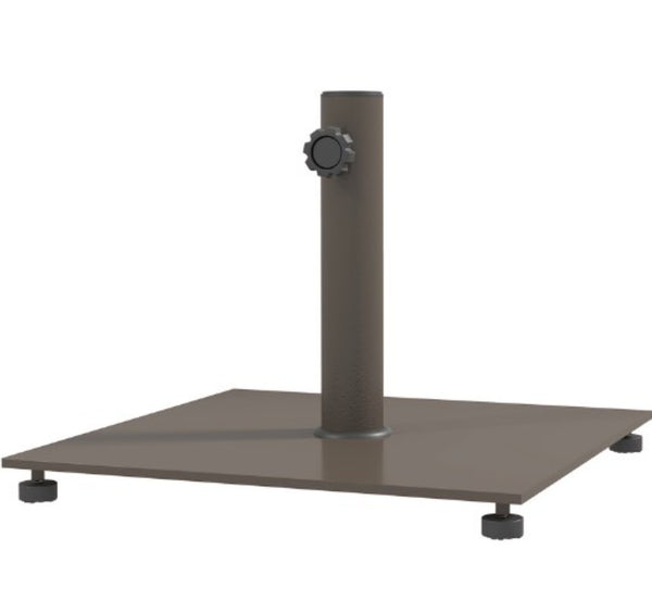 English Elm Easy Fillable Hdpe Square Patio Umbrella Stand Base with Uv Resistant Weatherproof Design Brown T3971P427438