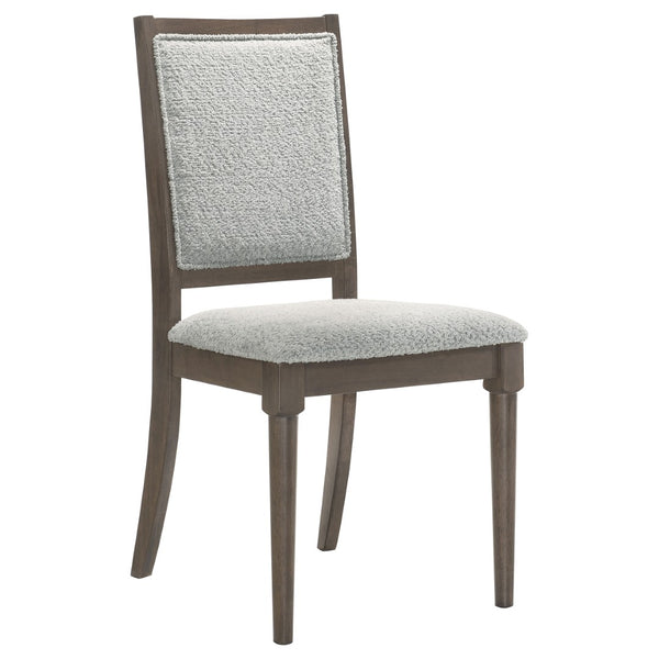 English Elm Perkins Rectangular Dining Set with Embossed Detail and Upholstered Chairs for Four B062S01621
