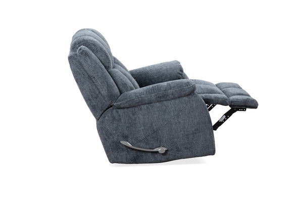 English Elm Man Wah Calgary Manual Swivel Recliner In Soft Slate - Ultimate Comfort For Modern Living Spaces B2707P311409