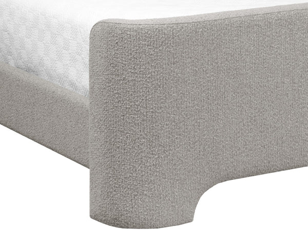 Sunpan IVES Bed - Queen Size - Elegant Altro Cappuccino Upholstered Design with No Box Spring Needed! 111427
