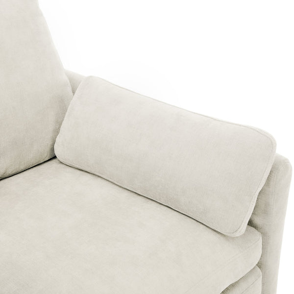 English Elm 68.1" Cozy Upholstered Loveseat Sofa with Double-Layer Cushions, Deep Seating, Chenille Comfort & Support Beige N719P251496A
