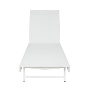 English Elm Outdoor Reclining Chaise Loungers Set of 2 with Steel Frame and Textilene Fabric N770P395917K