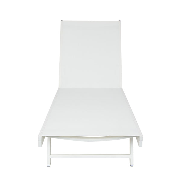 English Elm Outdoor Reclining Chaise Loungers Set of 2 with Steel Frame and Textilene Fabric N770P395917K