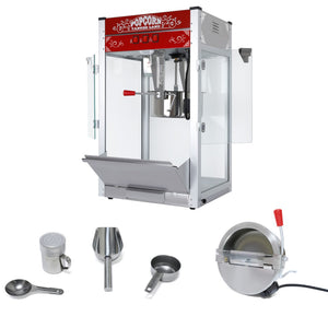English Elm Commercial Popcorn Machine 16 Oz Steel Kettle Theater Style Countertop Popper 80 Cup Red W2841P218153