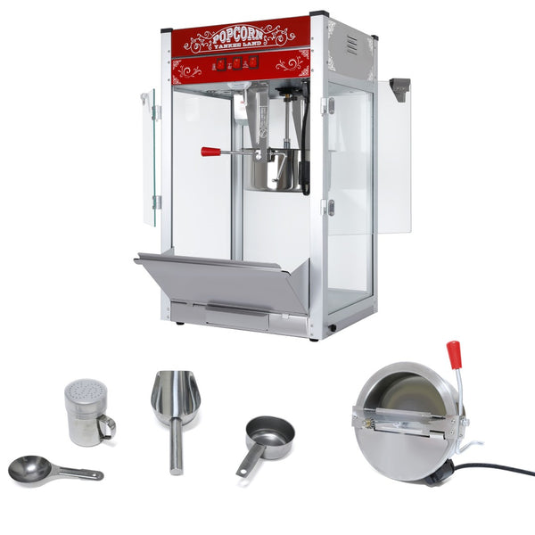 English Elm Commercial Popcorn Machine 16 Oz Steel Kettle Theater Style Countertop Popper 80 Cup Red W2841P218153