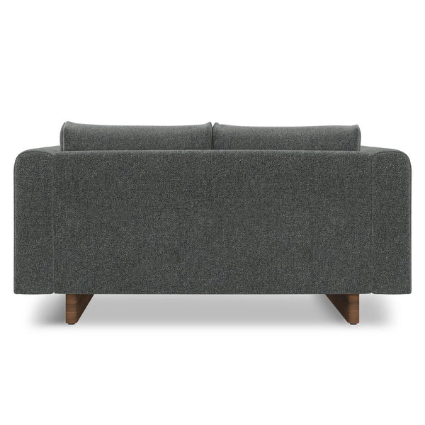 English Elm Jones 61 inch Loveseat with Eco-Friendly Polyester Upholstery, High-Density Foam Comfort & Durable Frame DARK GREY B136P364286