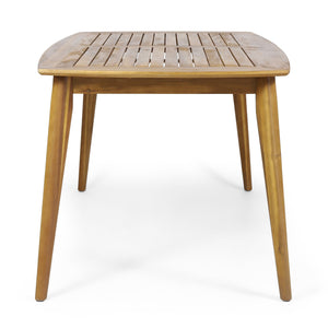 English Elm Christopher Knight Home® - Outdoor Dining Table Acacia Wood Frame with Teak Finish, 71" W Durable Outdoor Patio Centerpiece 59329.00