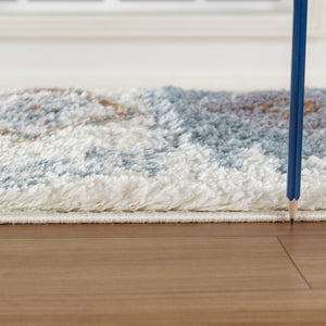 English Elm Loft Plush Ivory Shag Area Rug 5'3" X 7' - Soft, Durable & Stylish For Living Rooms & Bedrooms B186P181109