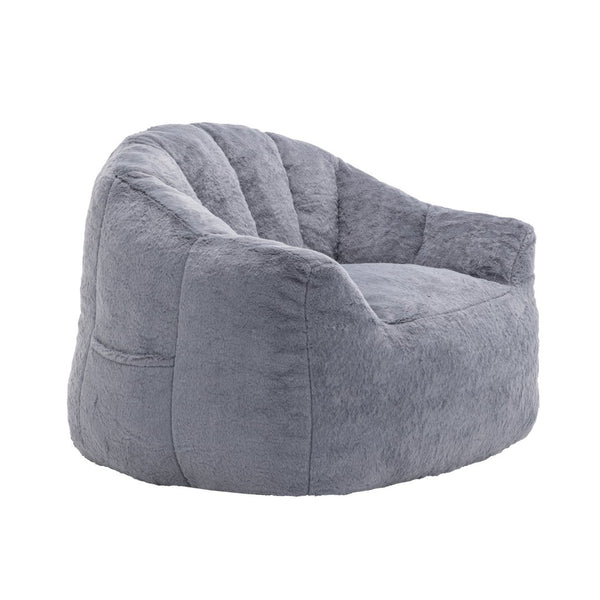 English Elm Bean Bag Sofa Chair with Armrests Memory Foam Filled Oversized Lounge Seat Adults W2200P390381