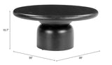 Hals Coffee Table Black 110228 Zuo Modern