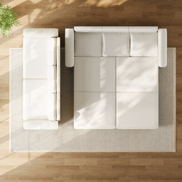 English Elm Chesterfield Sofa, 93.7" 3-In-1 Faux Leather Convertible Sleeper Bed With Nailhead Trim & Pillows W1885S00103