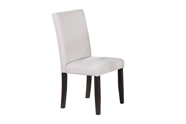 English Elm 5 5-Piece Dining Set with Faux Marble Top, White Two-Tone Finish, Upholstered Chairs & Bench — Elegant Comfort for Small Spaces B089P390144