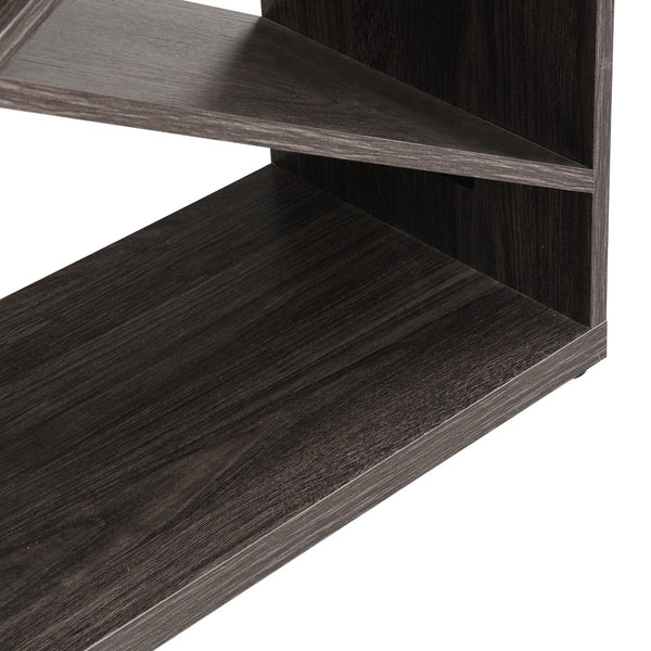 English Elm 70.87 Farmhouse Console Table with X-Frame Design, Detachable Extra-Long Entryway Shelf with Storage and Stable Thick-Plate Construction Black W2317P233346