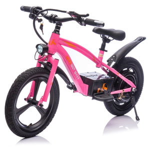 English Elm 24v Kids Electric Dirt Bike 300w Motor 16in Pneumatic Tires Adjustable Seat Ages 5 to 12 Pink W1578P335443