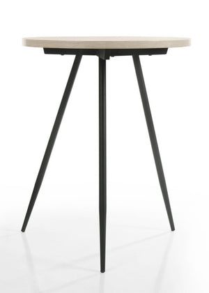 English Elm Orsola Barrel Tub Chair and Table Set Gray Upholstered Contemporary Sitting Group B2749S00003