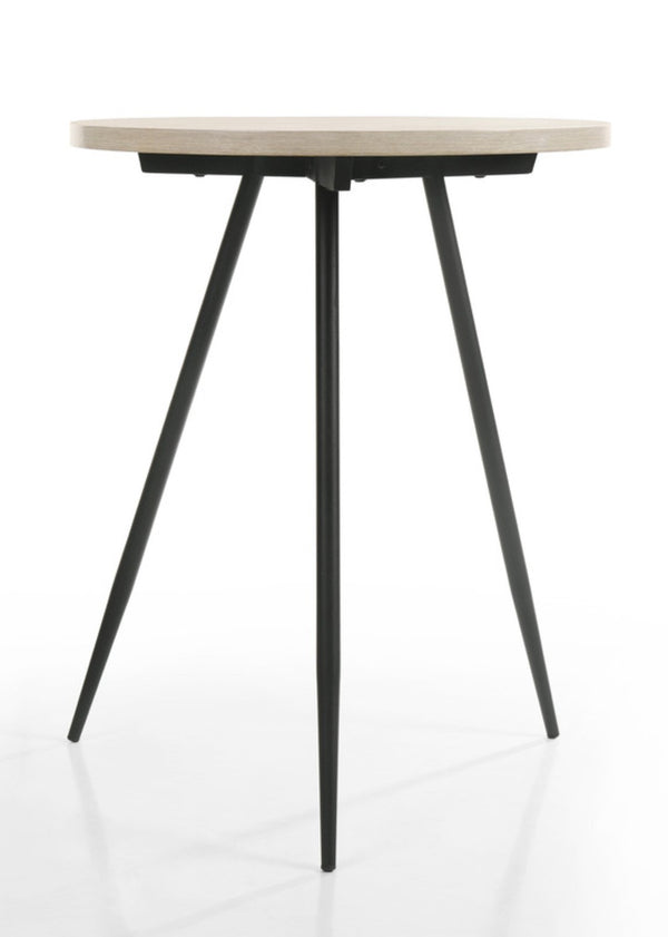 English Elm Orsola Barrel Tub Chair and Table Set Gray Upholstered Contemporary Sitting Group B2749S00003