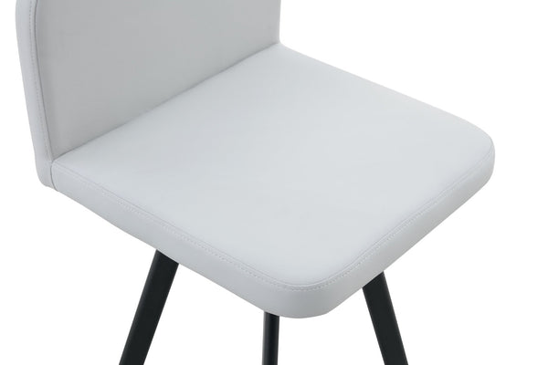 English Elm Stylish Gray Pu Upholstered Dining Chair Set of Six Modern Minimalist Seating W3875P370934