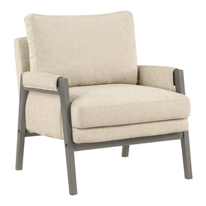 OSP Home Furnishings Amari Wood Frame Armchair Linen