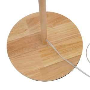 English Elm Ashcroft Furniture - Classic Modern Floor Lamp with Glass Shade, Slim Metal Base for Reading, Ambient Home & Office Light Brown B183P315101