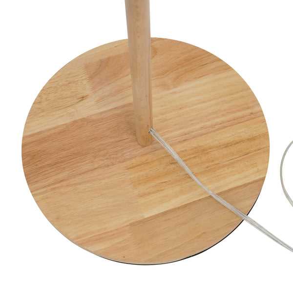 English Elm Ashcroft Furniture - Classic Modern Floor Lamp with Glass Shade, Slim Metal Base for Reading, Ambient Home & Office Light Brown B183P315101