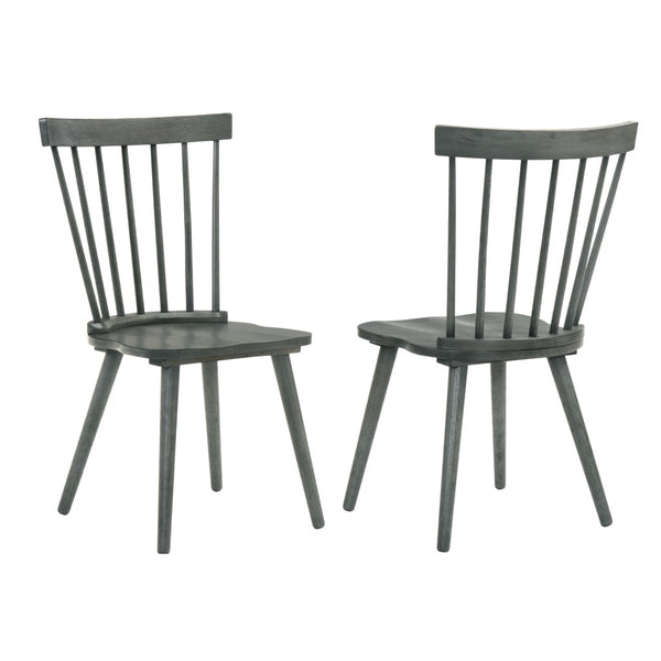 English Elm [Set Of 2] Rustic Farmhouse Dining Chairs - Solid Wood Side Chairs For Stylish Kitchen & Dining Use W2537P211108-GIGA