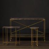 Flying Gold Marble Side Table