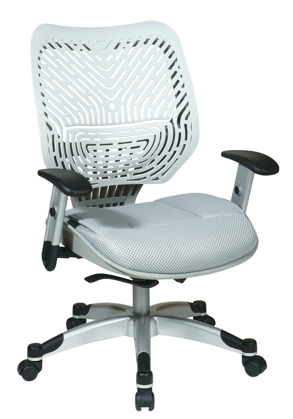 OSP Home Furnishings Spaceflex® Ergonomic Office Chair with Lumbar Support Synchro Tilt and Breathable Mesh Seat 86-M22C625R