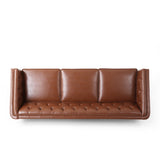 Christopher Knight Home® - Noble House - - Mirod 81'' Pu Sofa,Tufted Back,Solid Wood Legs,Living Room And Study