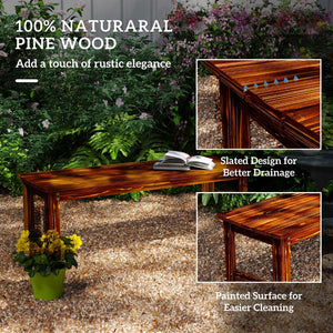 English Elm Garden Outdoor Bench Slatted Hdpe Two Person Patio Seat Weather Resistant Matte T3971P445044